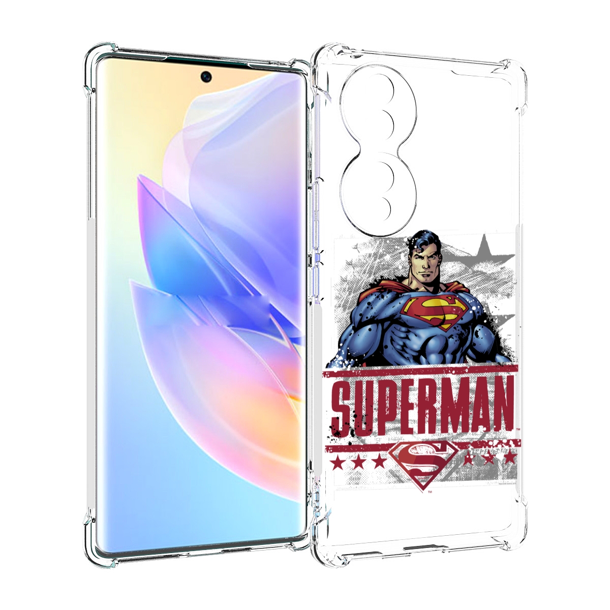 

Чехол MyPads рисунок супермен для Honor 70, Прозрачный, Tocco