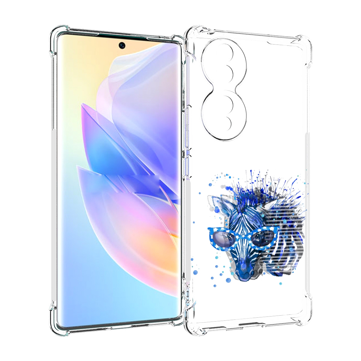 

Чехол MyPads расплывчатая зебра для Honor 70, Прозрачный, Tocco