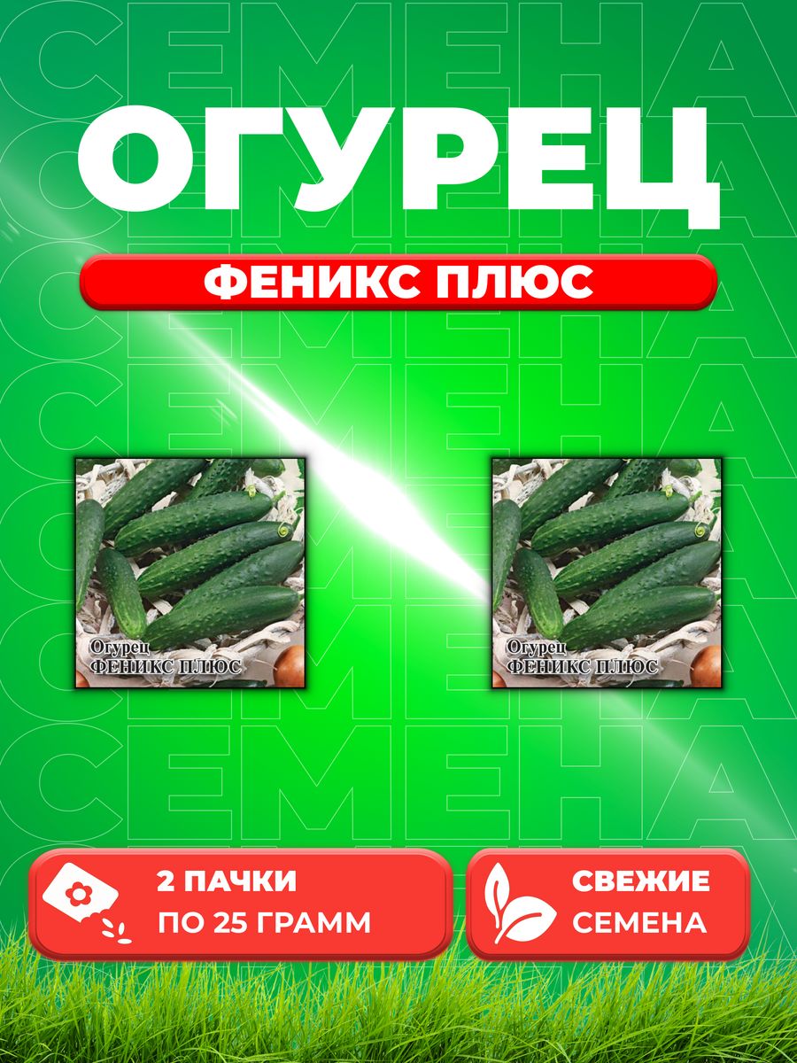 

Семена огурец Феникс плюс Гавриш 191223906-2 2 уп.