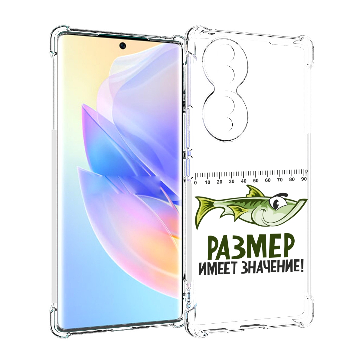 

Чехол MyPads размер не имеет значения для Honor 70, Прозрачный, Tocco