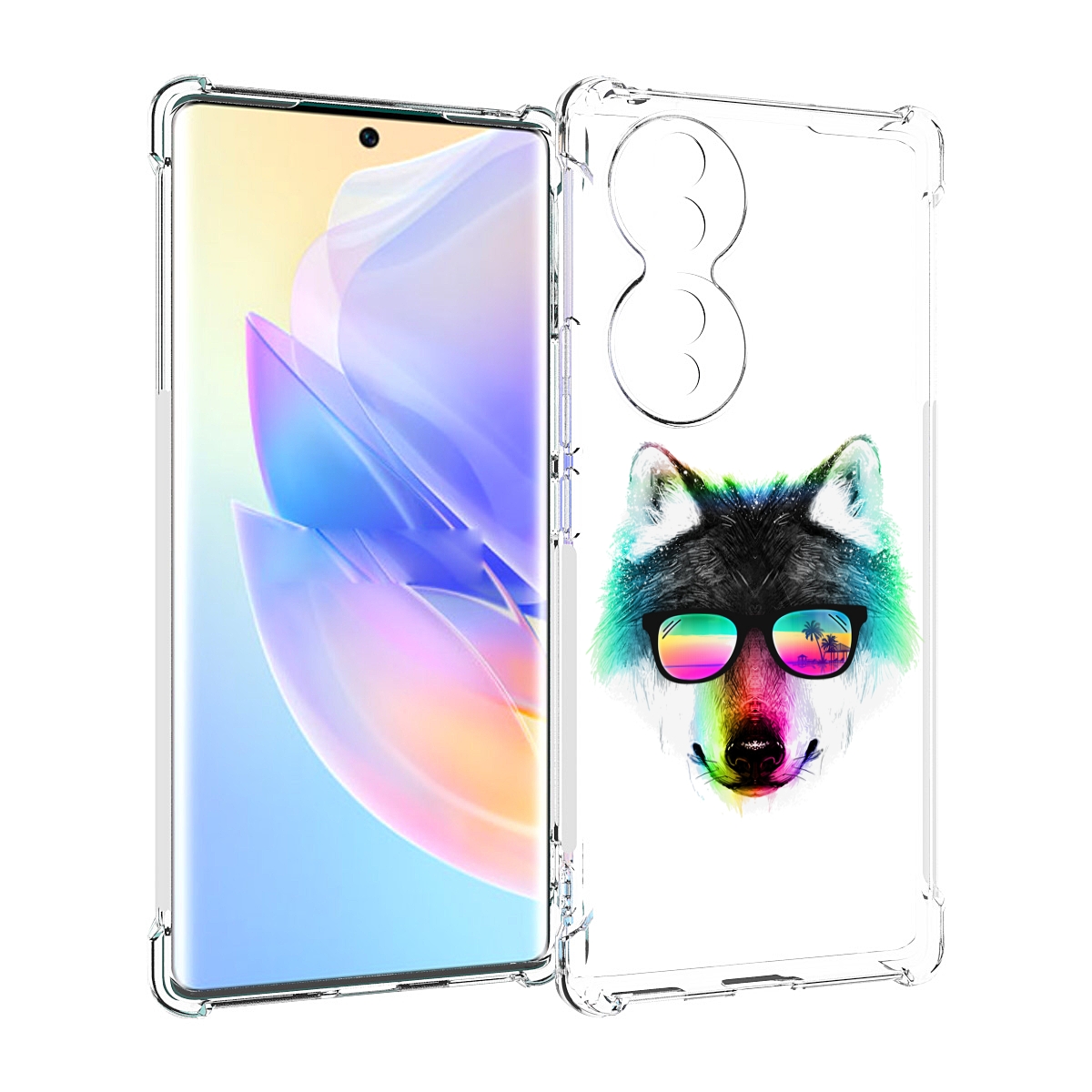 

Чехол MyPads радужный волк для Honor 70, Прозрачный, Tocco