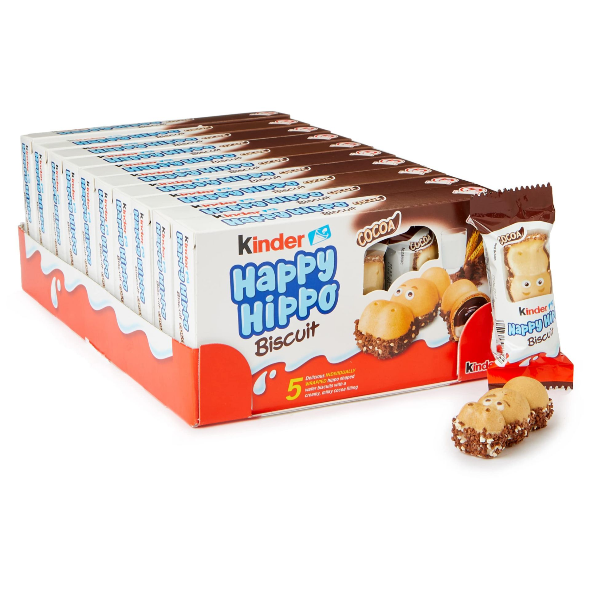 

Шоколадные батончики Kinder Happy Hippo 103,5 г, 10 шт