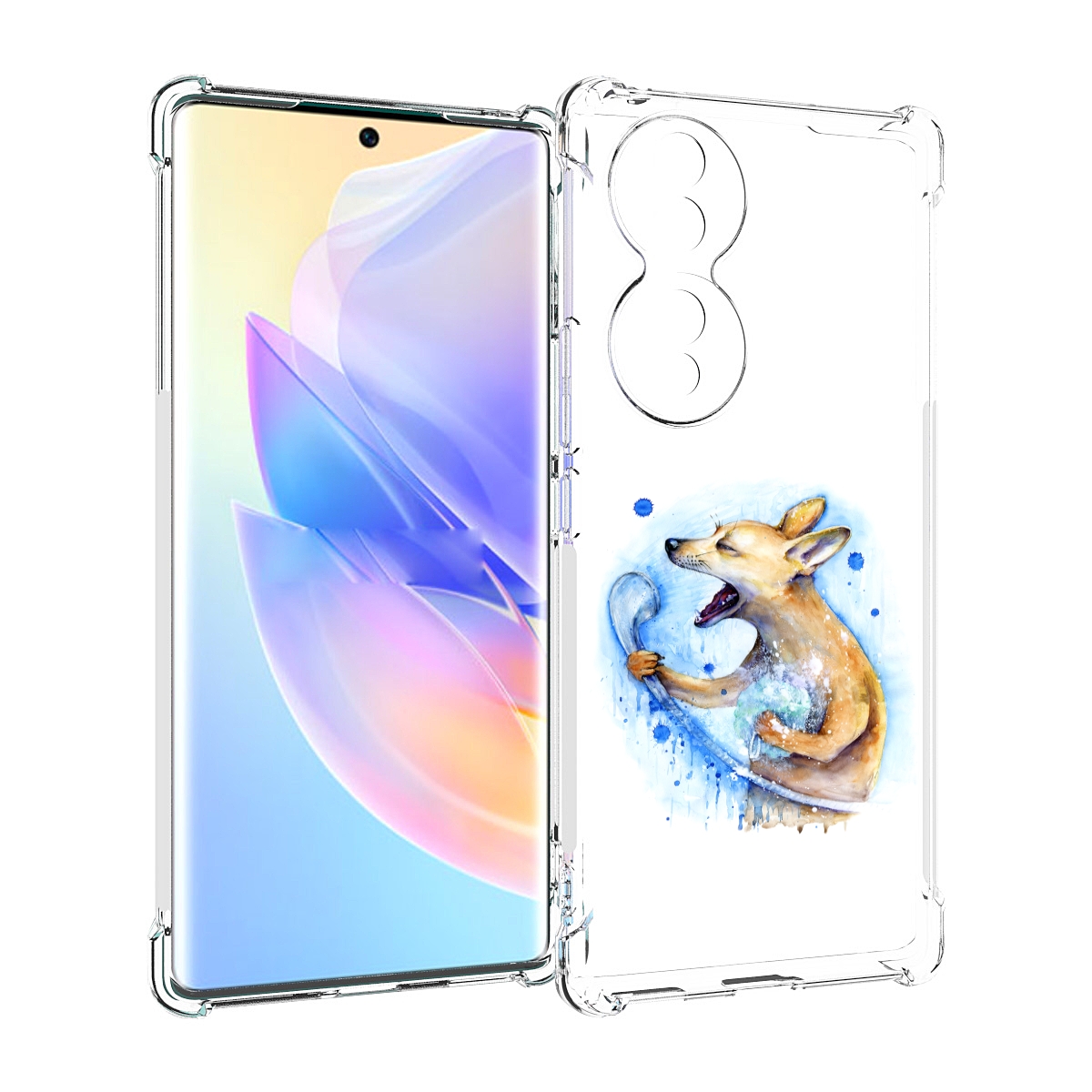 

Чехол MyPads пение в душе для Honor 70, Прозрачный, Tocco