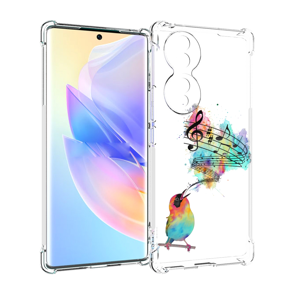 

Чехол MyPads певчая птичка для Honor 70, Прозрачный, Tocco