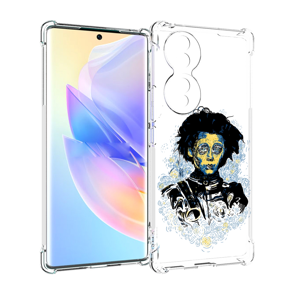 

Чехол MyPads парень черно-белый абстракция для Honor 70, Прозрачный, Tocco
