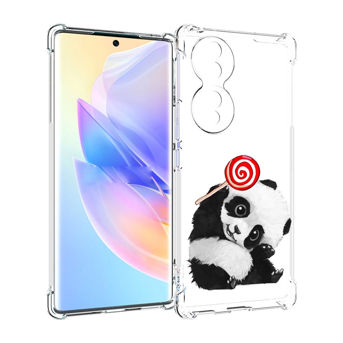

Чехол MyPads панда с леденцом для Honor 70, Прозрачный, Tocco
