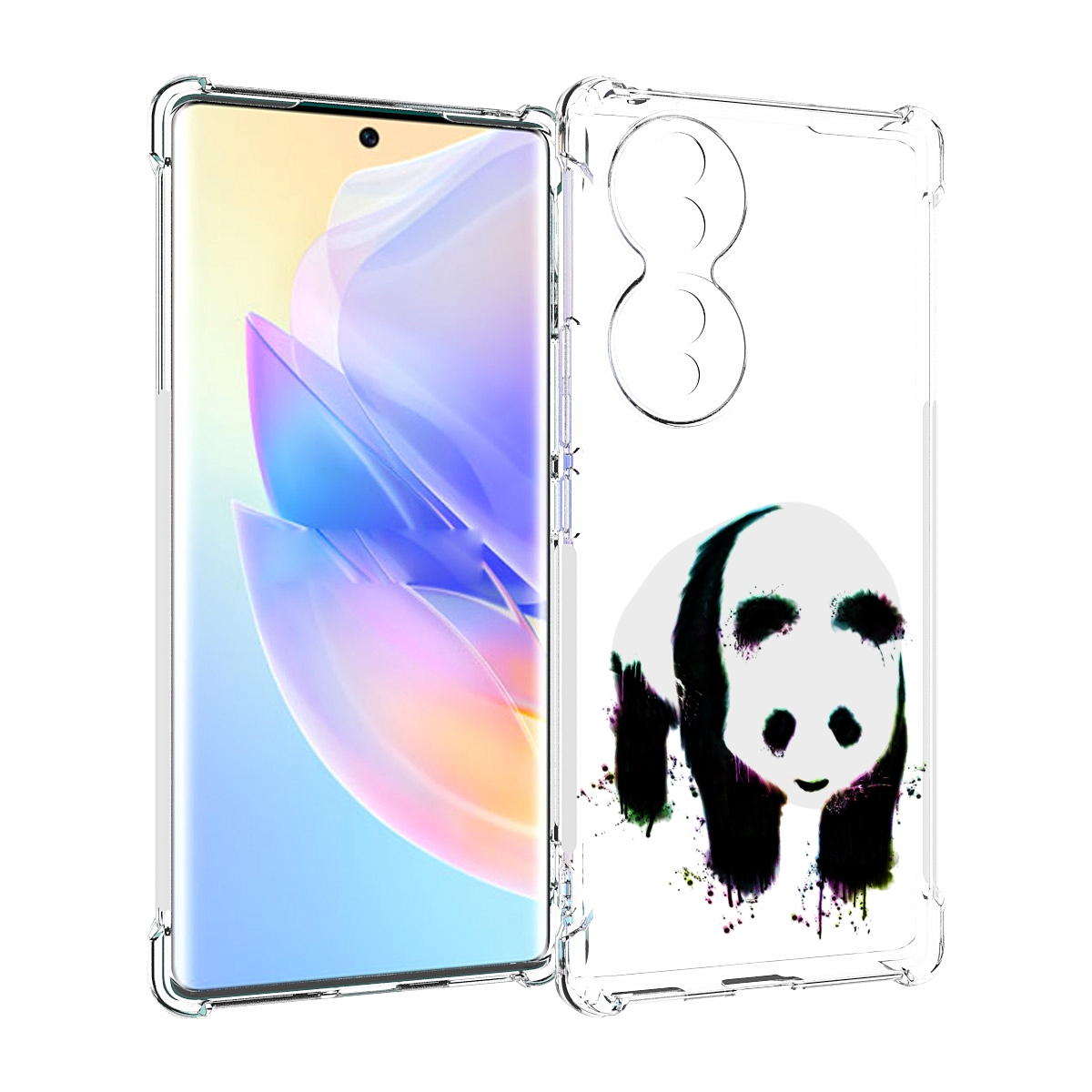 

Чехол MyPads панда в акварели для Honor 70, Прозрачный, Tocco