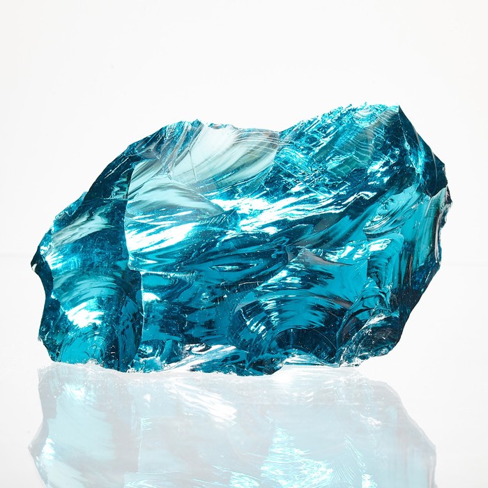 Стеклянный камень Рецепты Дедушки Никиты 9280261 фр 20-70 мм, синий, 5 кг