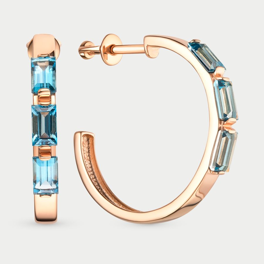 

Серьги конго из золота с топазом GOLD CENTER с3908V52, с3908V52