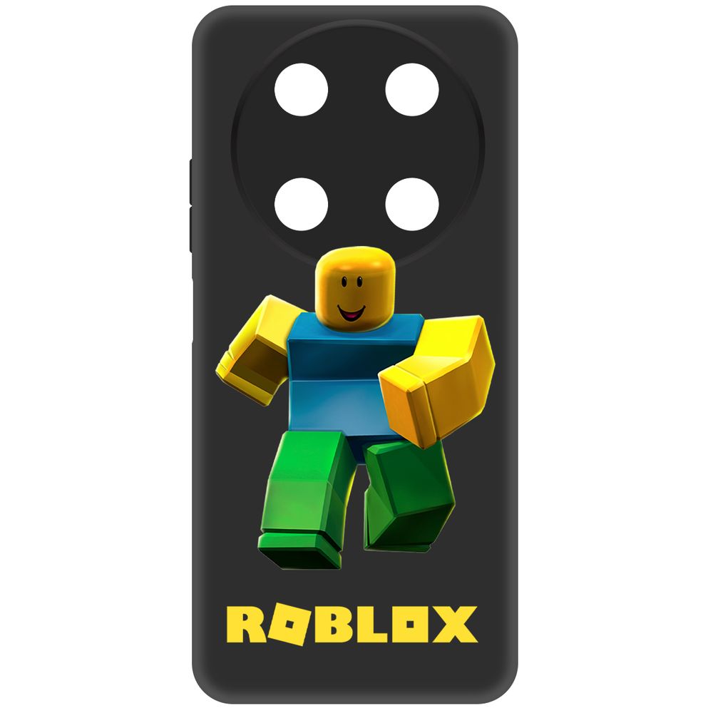 

Чехол-накладка Krutoff Soft Case Roblox-Классический Нуб для ITEL RS4 черный