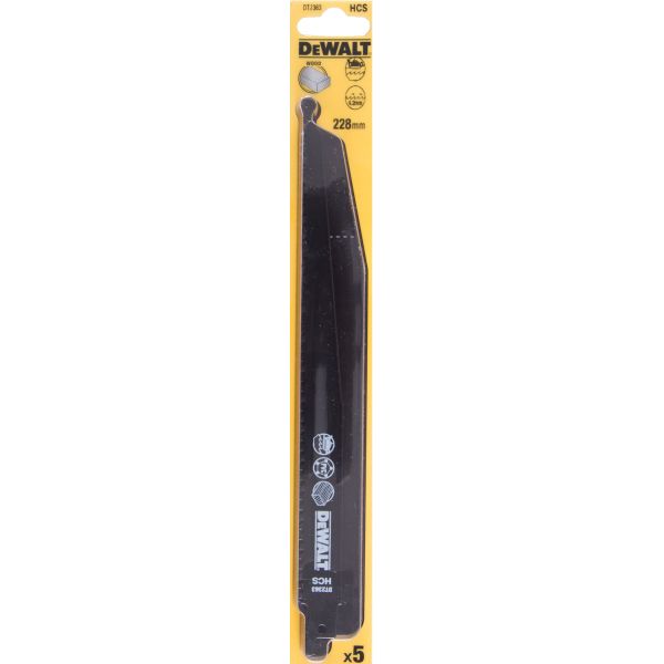 

Полотно DEWALT DT2363-QZ, по дереву, HCS, 228 x 4.2 мм, S1544D, 5 шт.