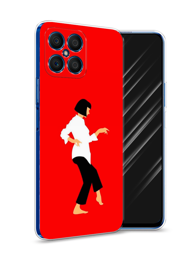 

Чехол Awog на Honor X8 "Криминальное чтиво 1", Красный;белый;черный, 6107650-7