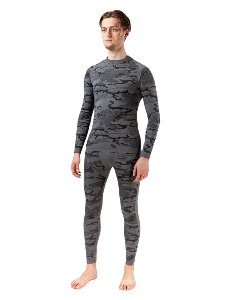 

form7900_camugrey_S-M Комплект термобелья мужской, серый камуфляж, Form7900
