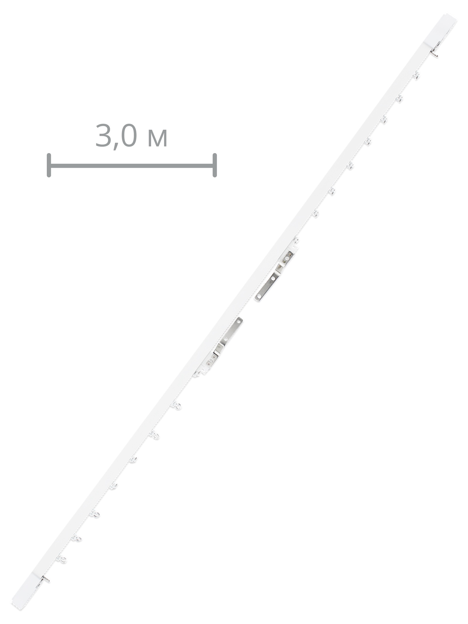 

Электрокарниз раздвижной для мотором Xiaomi/Aqara.. 3,0м. открытие от центра, КРА300ЦП