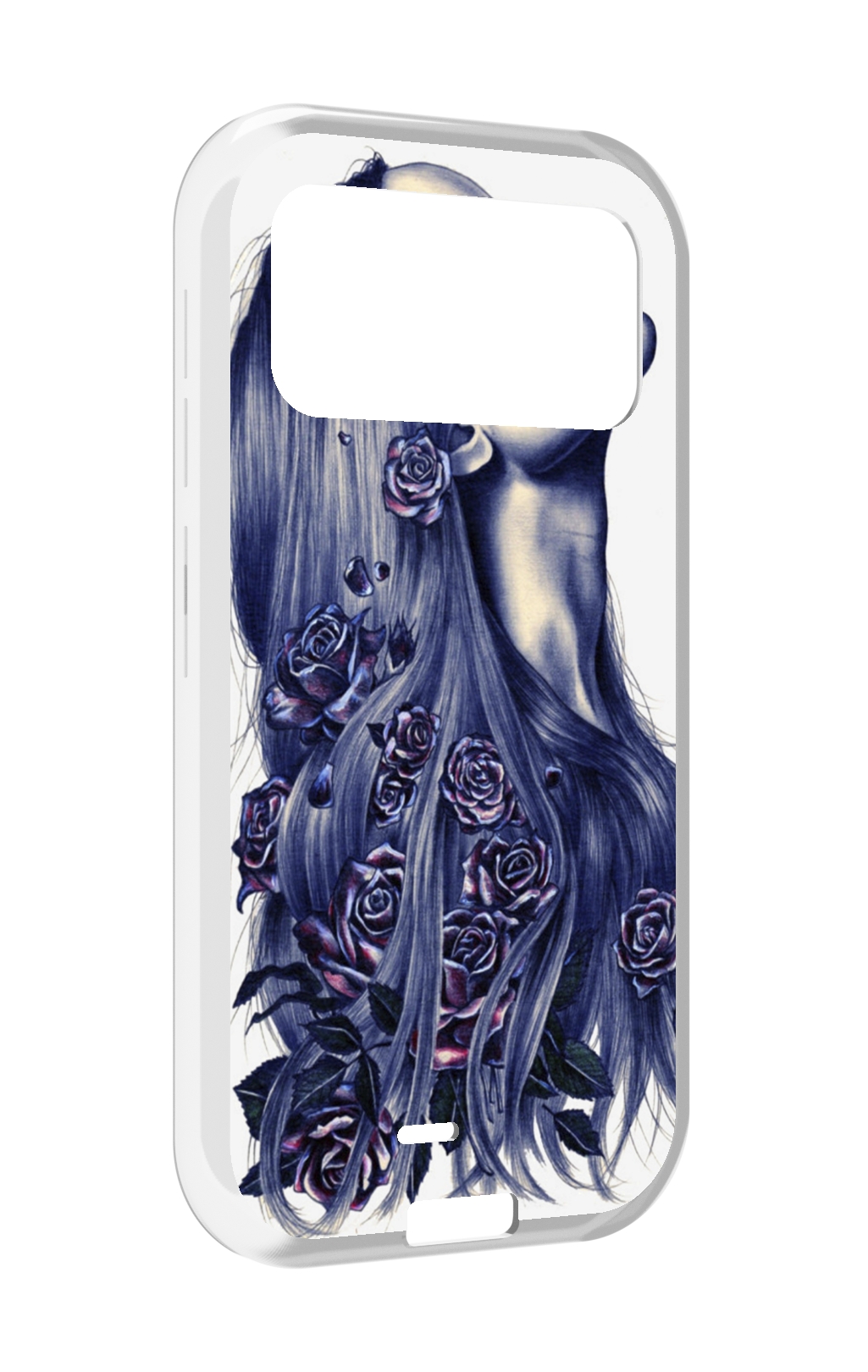 

Чехол MyPads Девушка с розами женский для Oukitel F150 H2022, Прозрачный, Tocco