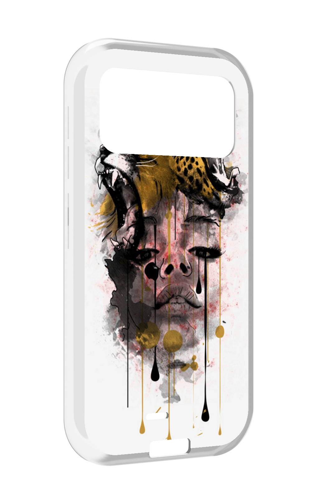 

Чехол MyPads Девушка гепард женский для Oukitel F150 H2022, Прозрачный, Tocco