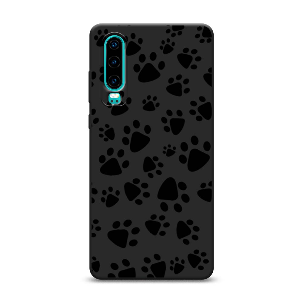 

Чехол Awog на Huawei P30 "Лапки черные", Разноцветный, 68552-1