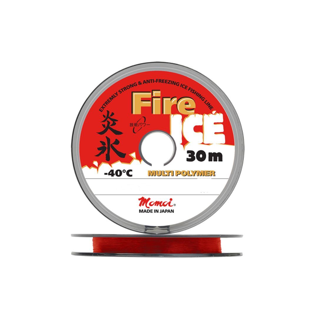 Momoi Fire Ice Monofilament Fishing Line (3 / 0.142 / 2.4 / 3 / red (3 pcs) / 3 / 3)