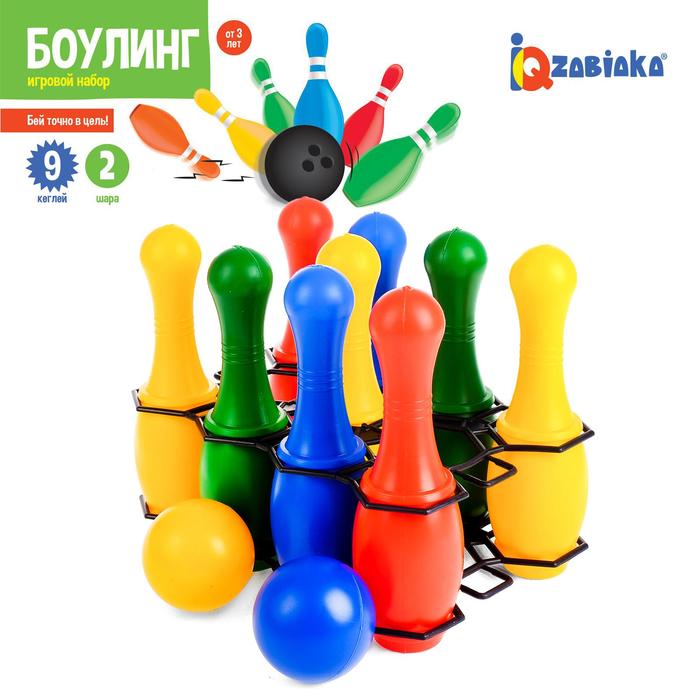 

ZABIAKA цветной, 9 кеглей, 2 шара