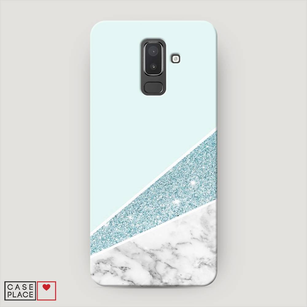 

Чехол Awog "Мрамор с голубыми блестками" для Samsung Galaxy J8