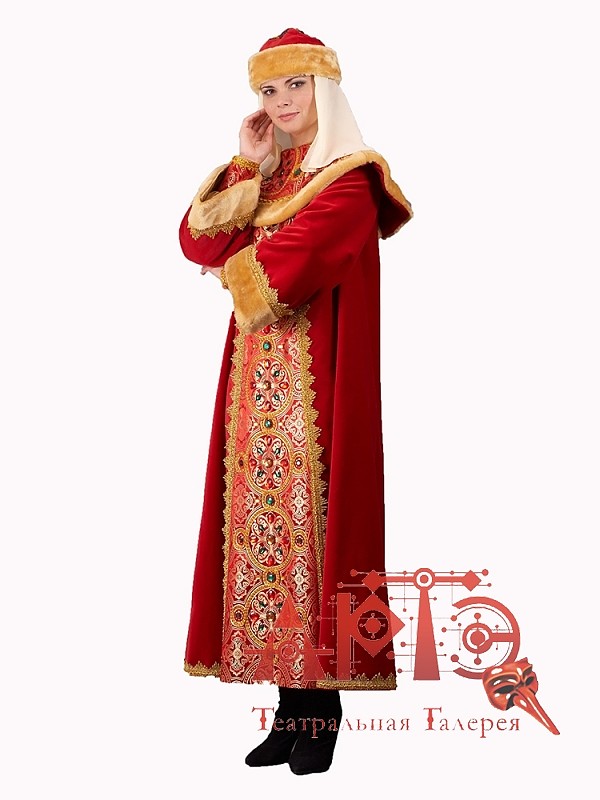 

Костюм карнавальный женский Царица NoBrand 86 красный 42 RU, 86