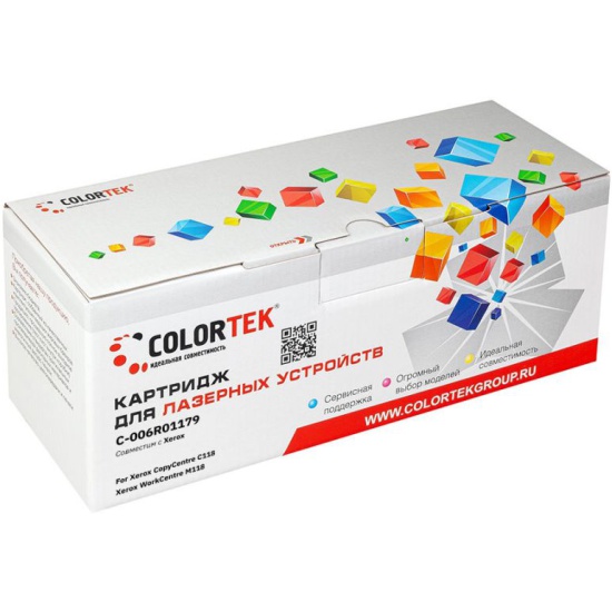 фото 006r01179 colortek совместимый black для xerox workcentre 118/ copycentre 118 (11 000стр)