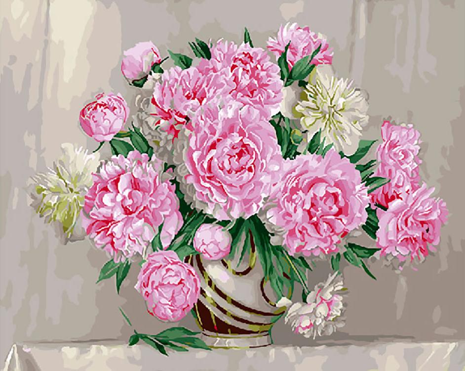 

Картина по номерам Paintboy Роскошь пионов, 40x50 см, Роскошь пионов