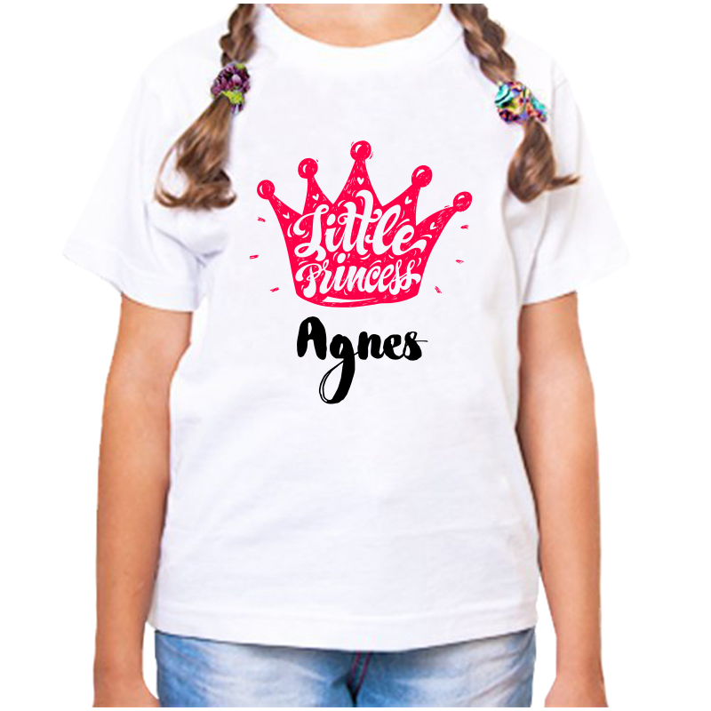 

Футболка девочке белая 32 р-р little princess агнесса, Белый, fdd_little_princess_agnessa