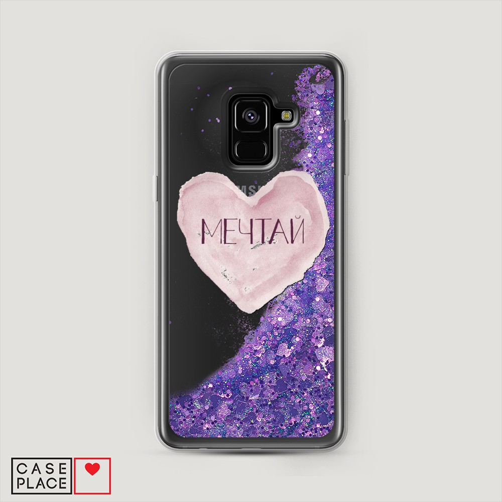

Чехол Awog на Samsung Galaxy A8 2018 "Мечтай сердце", Разноцветный, 25492-1