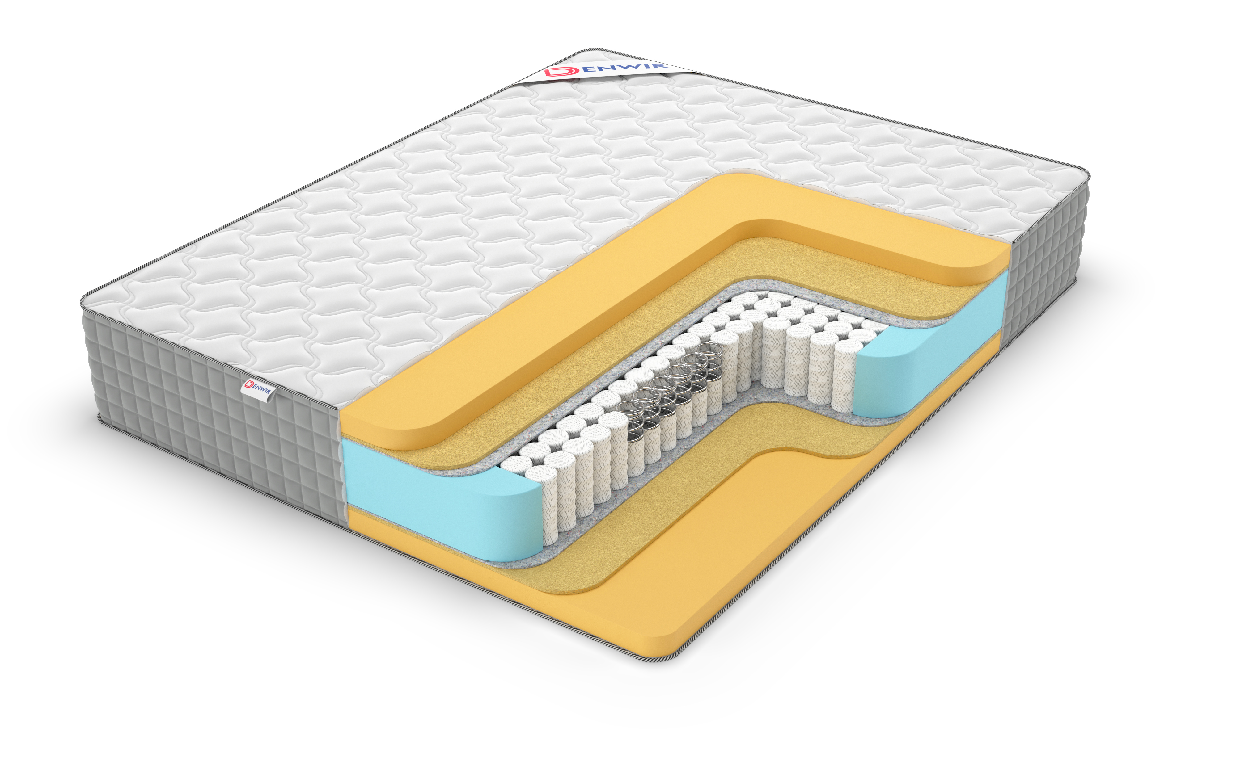 

Матрас пружинный DENWIR EXTRA MIDDLE MEMO TFK/chstmat_EMMTFK_95x155, Белый, EXTRA MIDDLE MEMO TFK