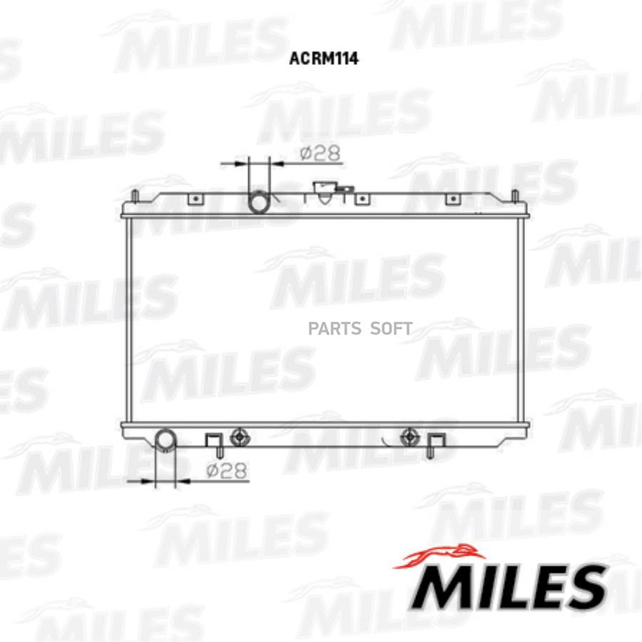 Радиатор (Механическая Сборка) Nissan Almera/Primera 1.5-1.8 A/T 00- (Nissens 67345a) Acrm