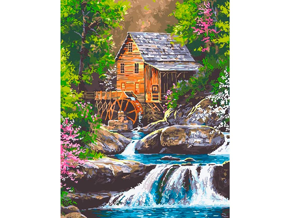 

Картина по номерам Paintboy Мельница у реки, 40x50 см, Мельница у реки