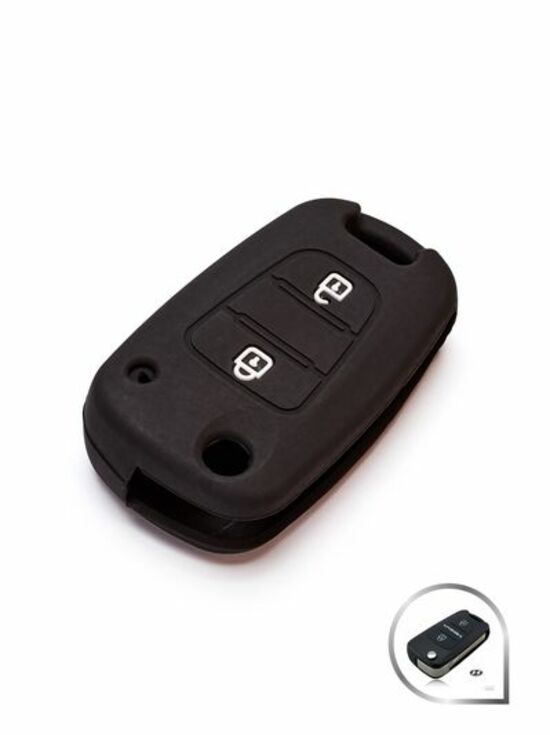 

Чехол SLK силиконовый для ключа Hyundai Verna\ACCENT (926) (выкидной), Черный
