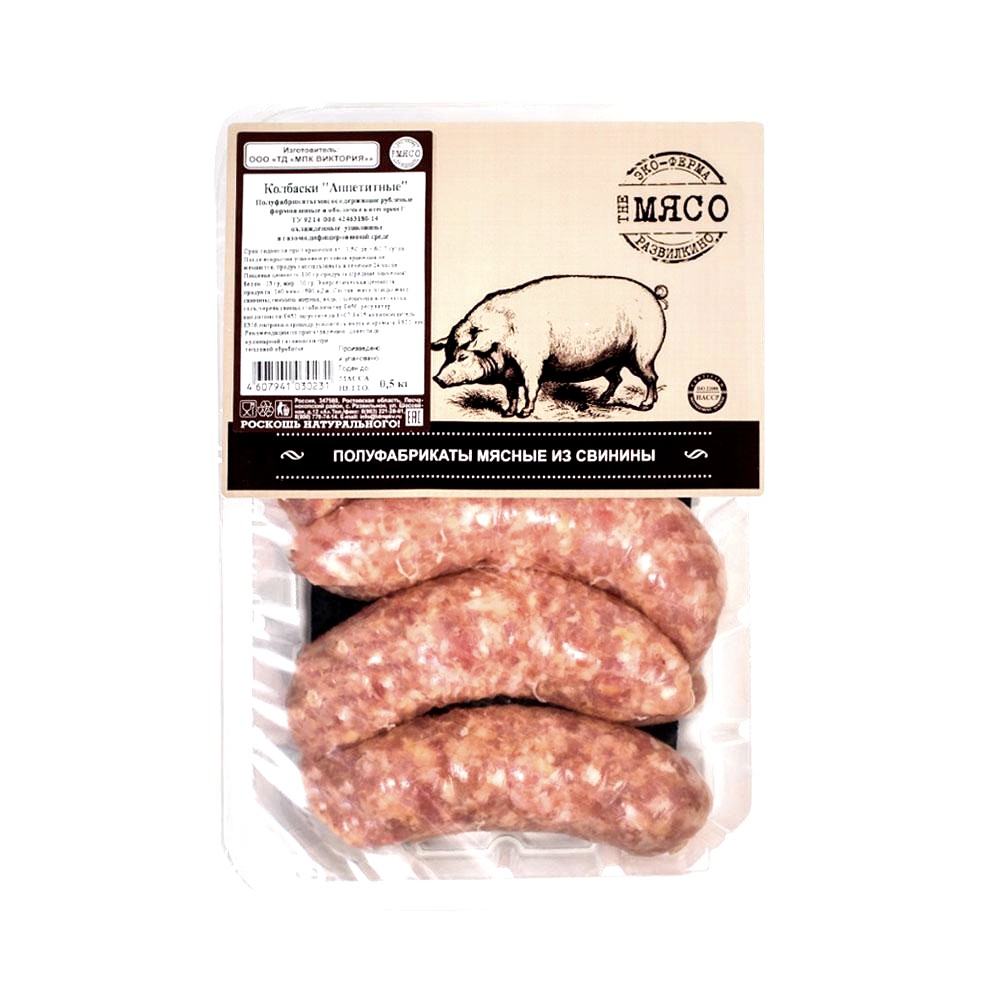 

Колбаски Эко-Ферма Развилкино THE МЯСО Аппетитные, 500 г