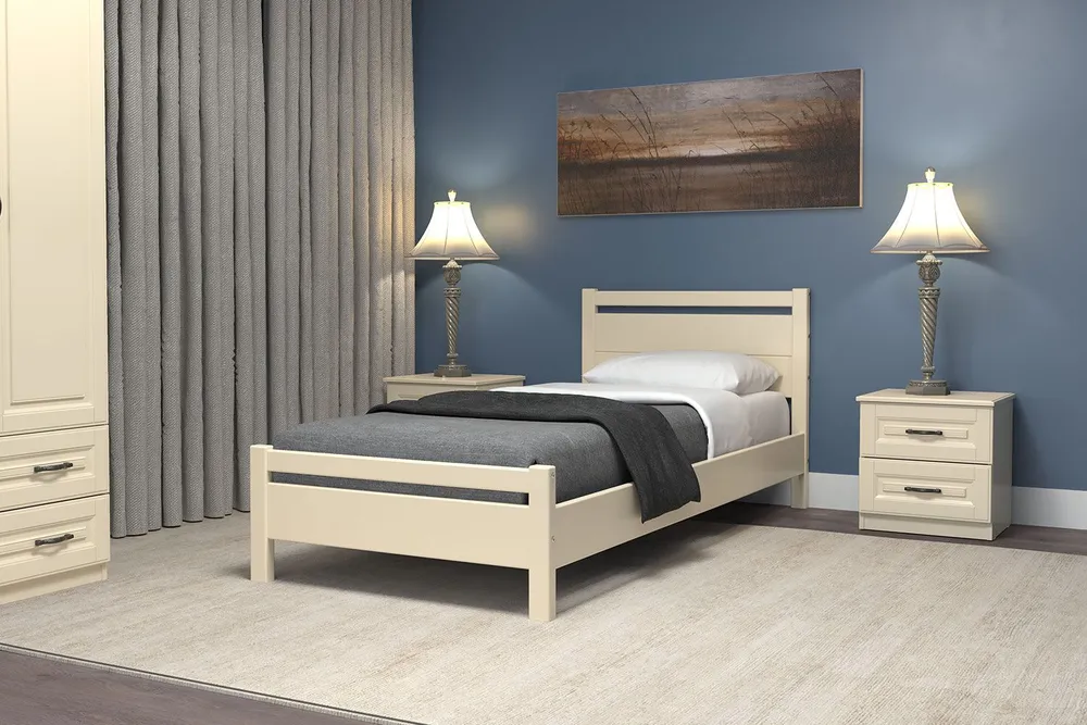Односпальная кровать Эстери 1, 90х200 см, Bravo Мебель
