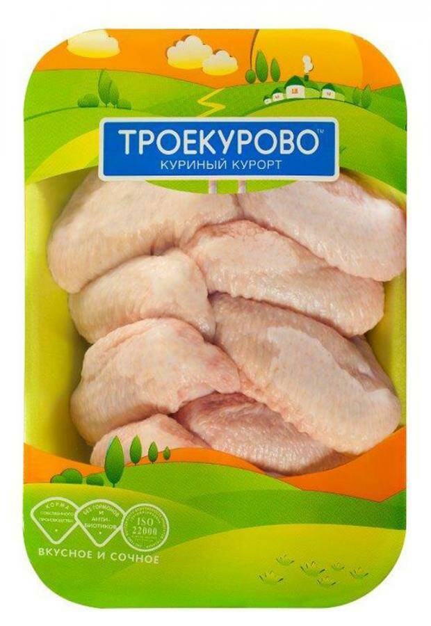 

Крылья цыпленка-бройлера Троекурово охлажденные, 600-700 г