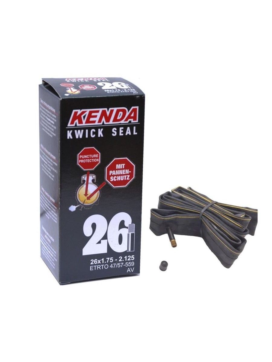 

Велосипедная камера KENDA 26"х1,75-2,125 AV антипрокольная (5-518933), Черный