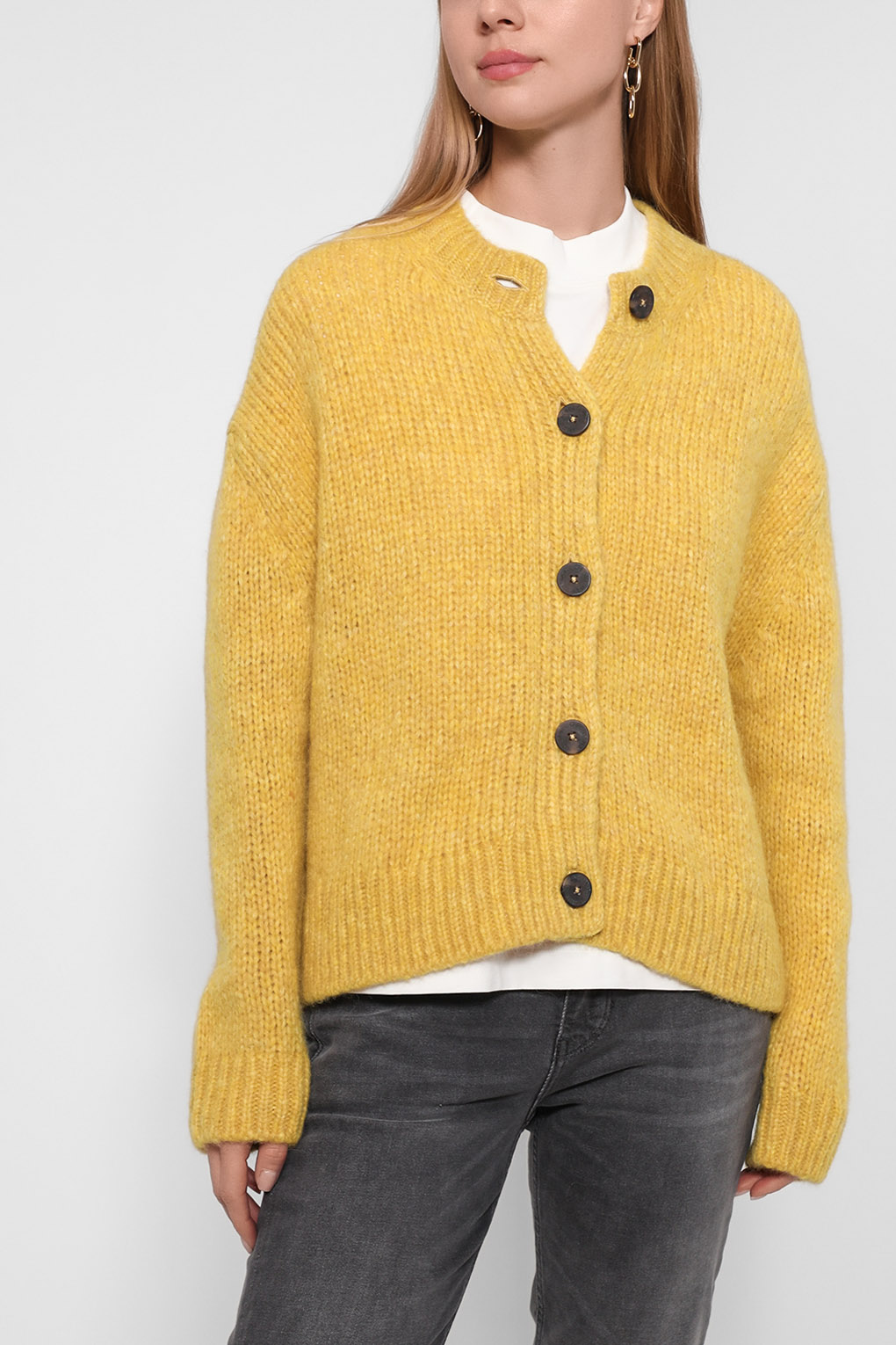 

Кардиган женский Marc O'Polo Denim 248607761393 желтый L, 248607761393
