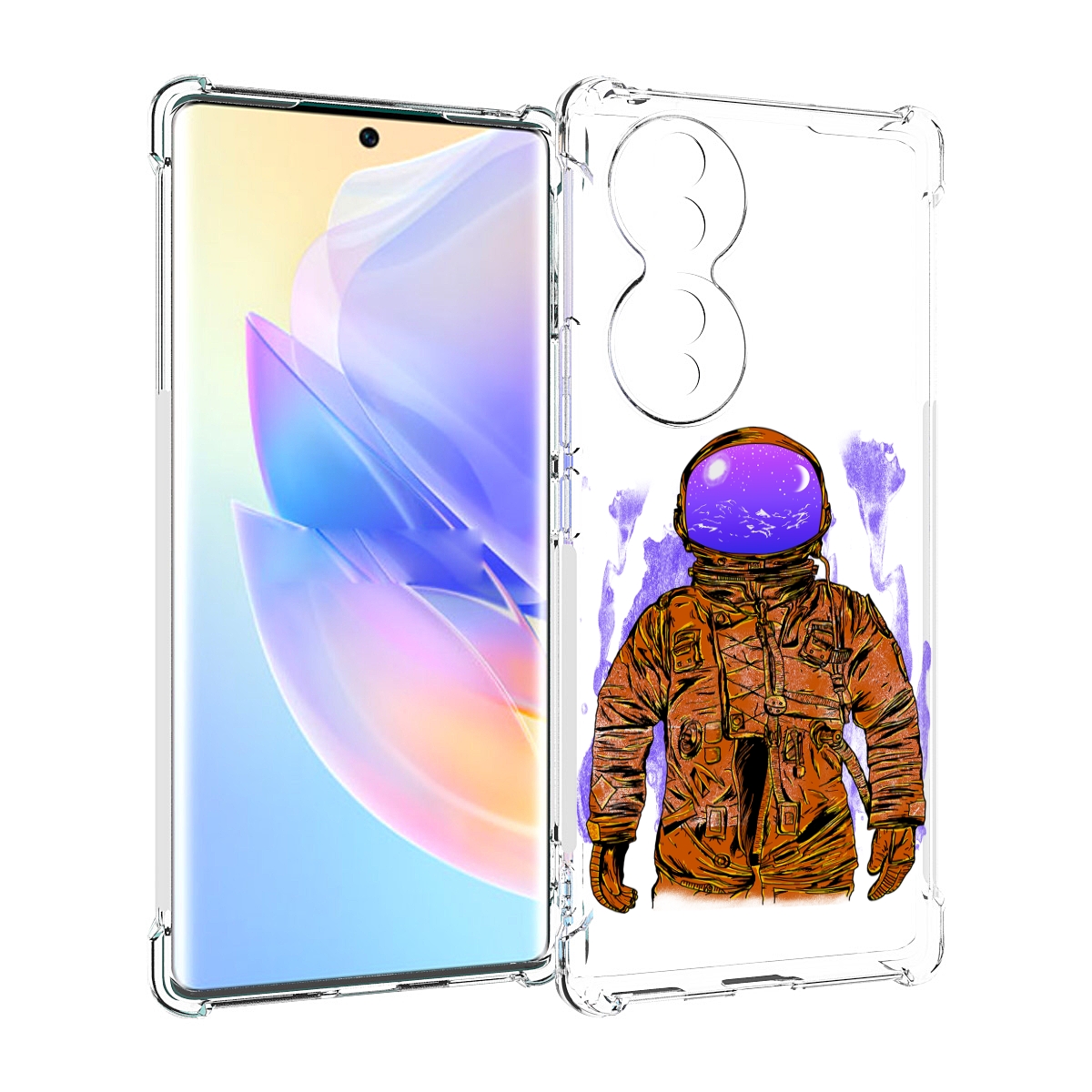 

Чехол MyPads нарисованный мужчина в скафандре для Honor 70, Прозрачный, Tocco