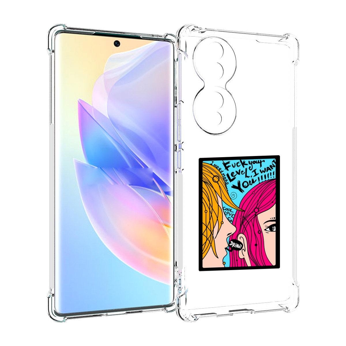 

Чехол MyPads Выпьем для Honor 70, Прозрачный, Tocco
