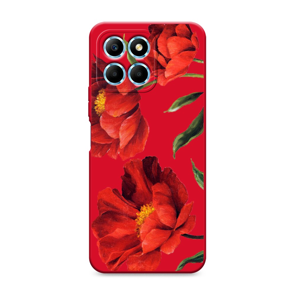

Чехол Awog на Honor X6/X6s "Красные маки", Красный, 6120253-1