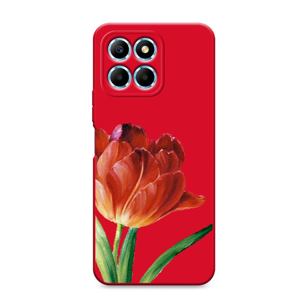 

Чехол Awog на Honor X6/X6s "Красный тюльпан", Оранжевый;зеленый, 6120253-1