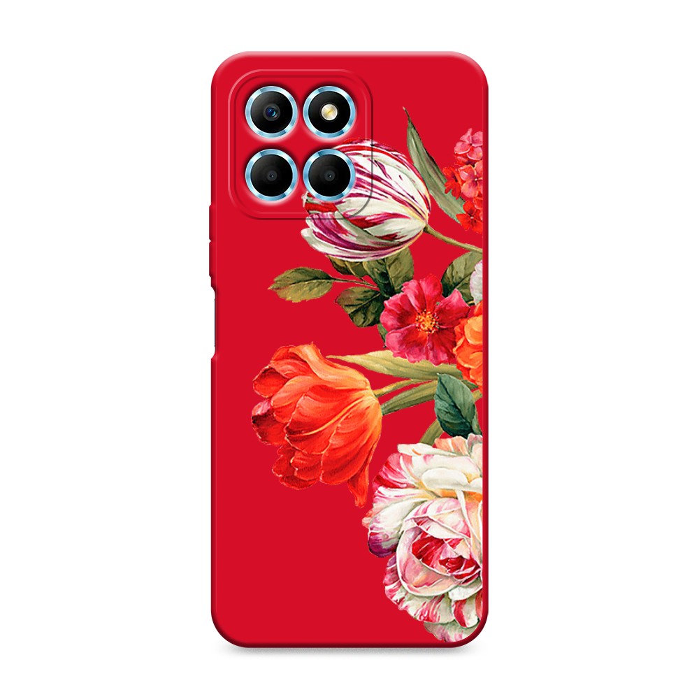

Чехол Awog на Honor X6/X6s "Весенний букет", Красный;розовый;зеленый, 6120253-1