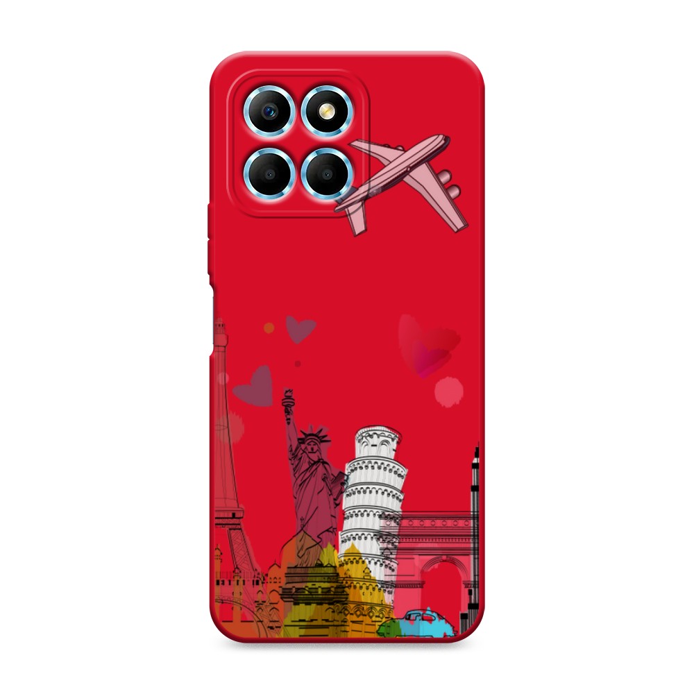 

Чехол Awog на Honor X6/X6s "Самолет путешествий", Желтый, 6120253-1