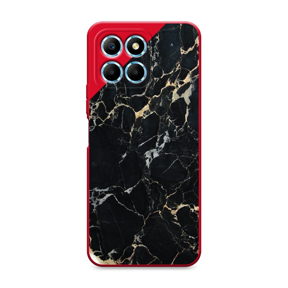 

Чехол Awog на Honor X6/X6s "Черный мрамор уголок", Черный;золотистый, 6120253-1