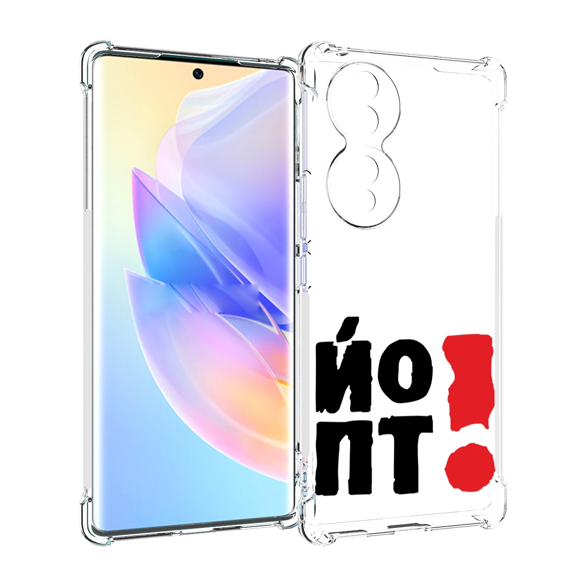 

Чехол MyPads надписть абстракция для Honor 70, Прозрачный, Tocco