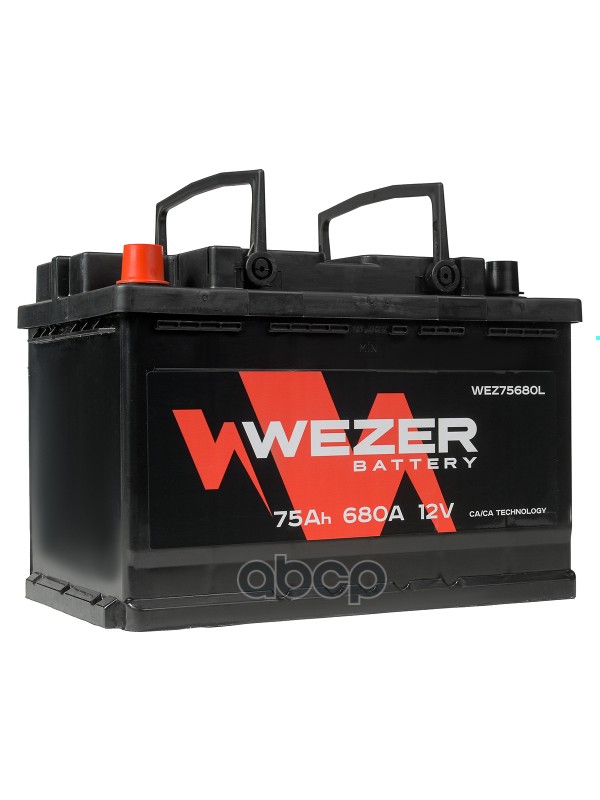 WEZER WEZ75680L_аккумуляторная батарея 75Ah 680A +слева 278/175/190\