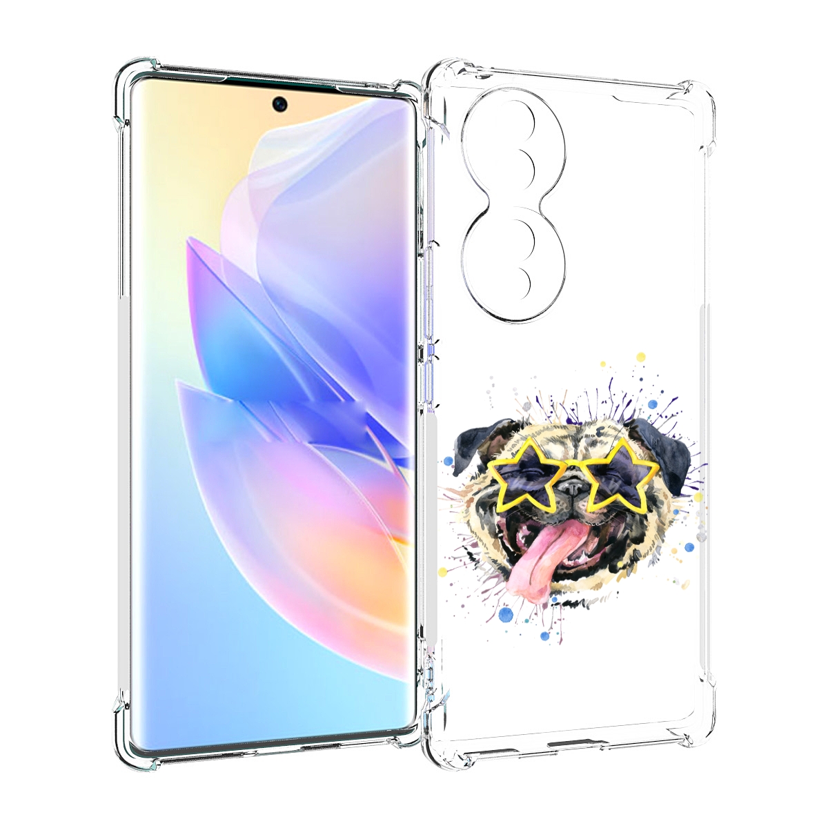 

Чехол MyPads мопс боксер для Honor 70, Прозрачный, Tocco