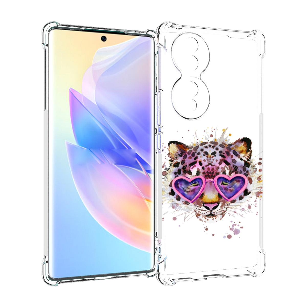 

Чехол MyPads модный леопард для Honor 70, Прозрачный, Tocco