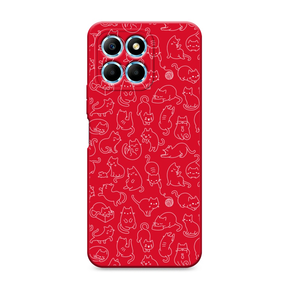 

Чехол Awog на Honor X6/X6s "Шкодливые котики", Прозрачный;бежевый, 6120253-1